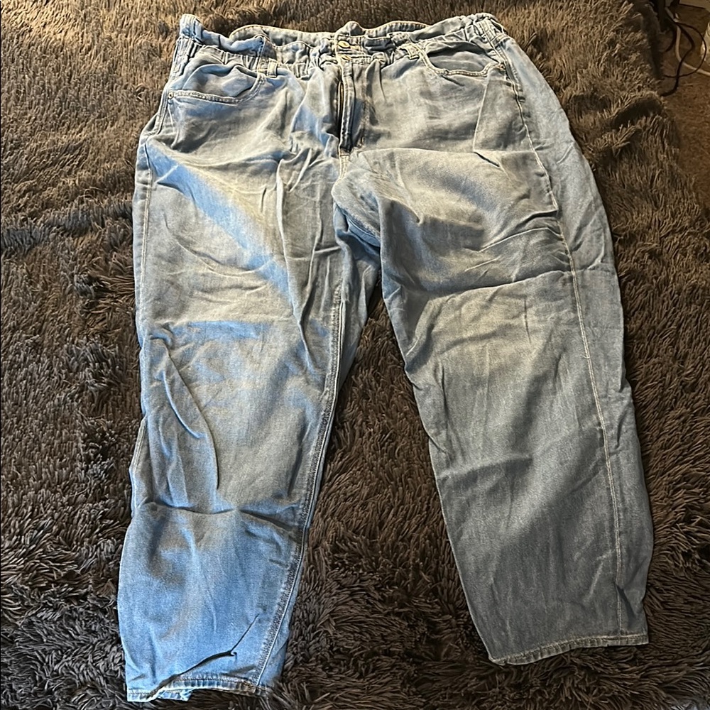 Casual Light Blue Denim Pants